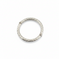 Load image into Gallery viewer, Engraved Hinged Kada Anklet – 925 Sterling Silver Thick Traditional Anklet-66g
