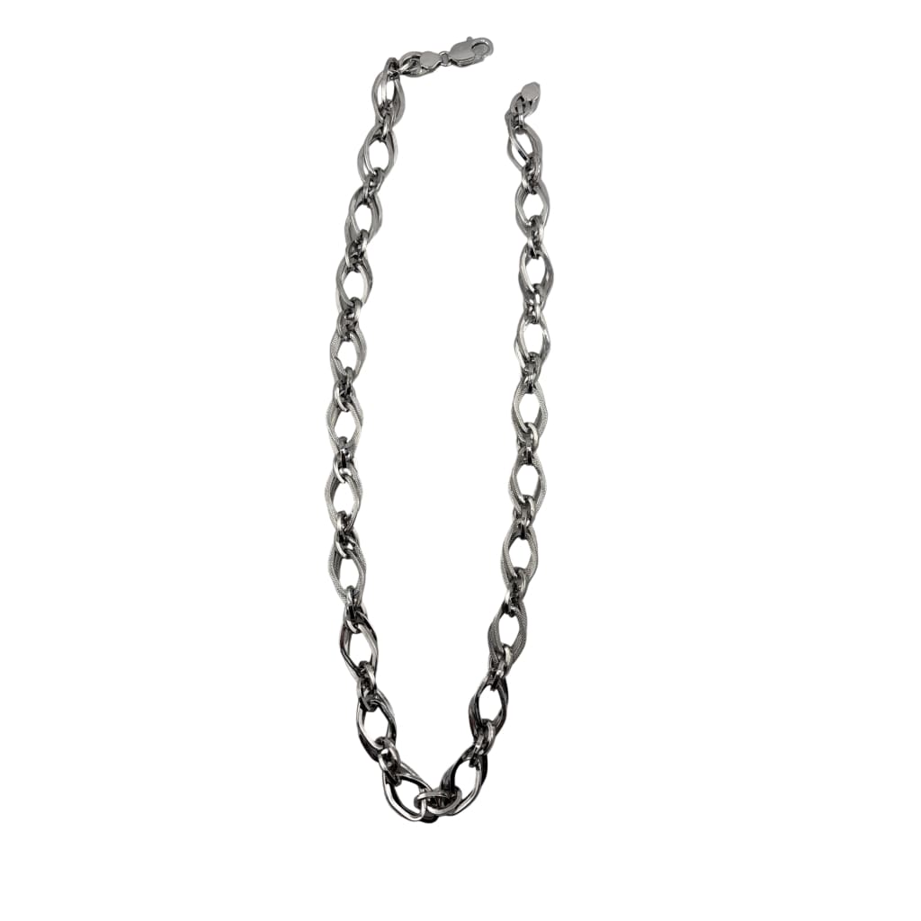 Fancy Rope Link Silver Chain in 925 Sterling | Twisted