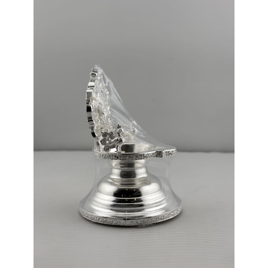 Festive Sterling Silver Diya 87gm – For Diwali & Temple