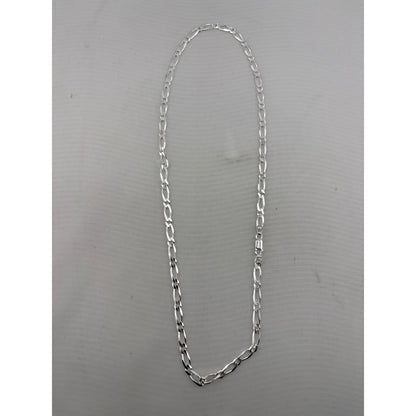 Figaro Silver Chain in 925 Sterling | 5mm Flat Diamond-Cut