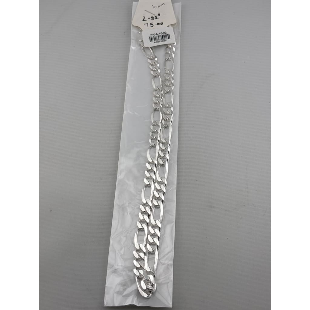 Figaro Silver Chain in 925 Sterling | Classic Italian Link