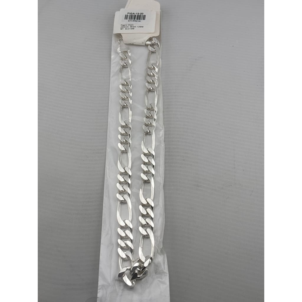Figaro Silver Chain in 925 Sterling | Classic Italian Link