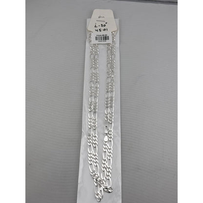 Figaro Silver Chain in 925 Sterling | Classic Italian Link