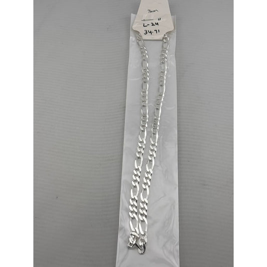 Figaro Silver Chain in 925 Sterling | Classic Italian Link