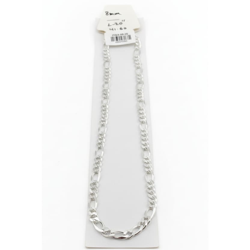 Figaro Silver Chain in 925 Sterling | Classic Italian Link