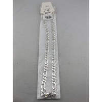 Load image into Gallery viewer, Figaro Silver Chain in 925 Sterling Silver | Italian Link Necklace
