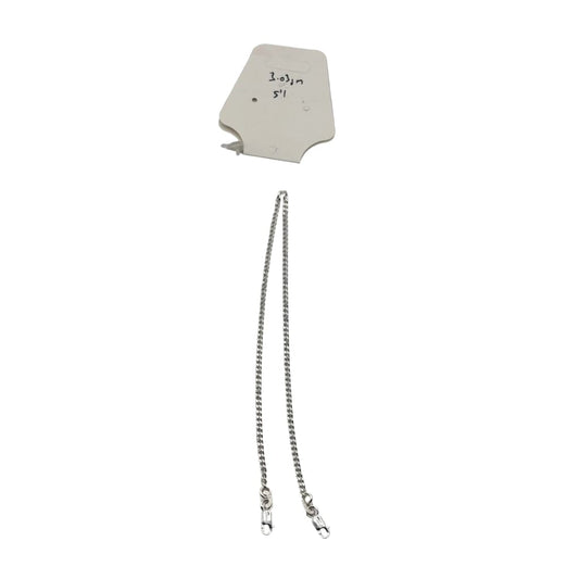Fine Curb Link Silver Chain Kids Bracelet in 925 Sterling