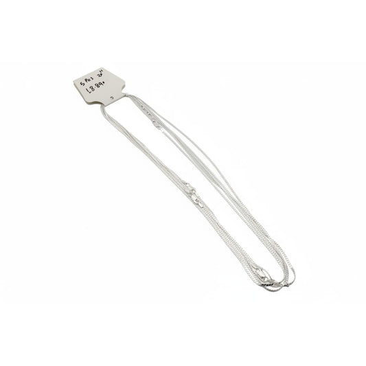 Fine Flat Curb Silver Chain 925 | Smooth Minimal Sterling