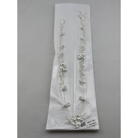 Load image into Gallery viewer, Flat Chain Tassel Charm Anklet – 925 Sterling Silver – Adjustable – 39g
