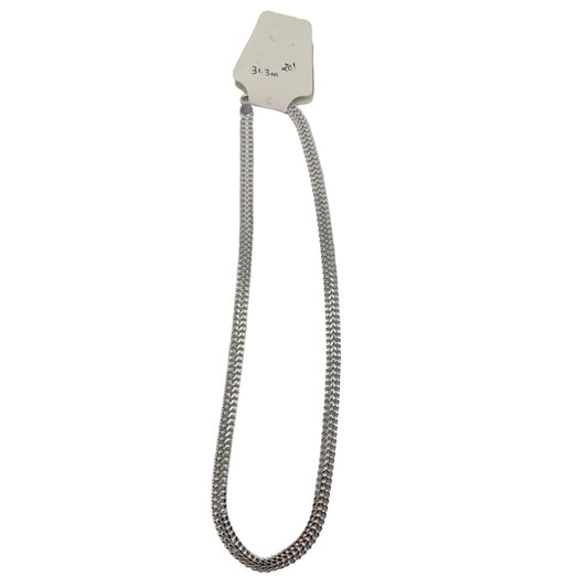 Flat Foxtail Silver Chain in 925 Sterling | Woven Double