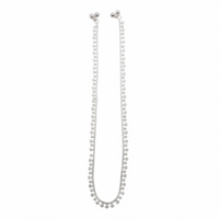 Load image into Gallery viewer, Floral Border Anklet – 925 Sterling Silver – Elegant Chain Design-33g
