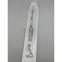 Load image into Gallery viewer, Floral Drop Anklet – 925 Sterling Silver – Heavy Statement Design – 16g
