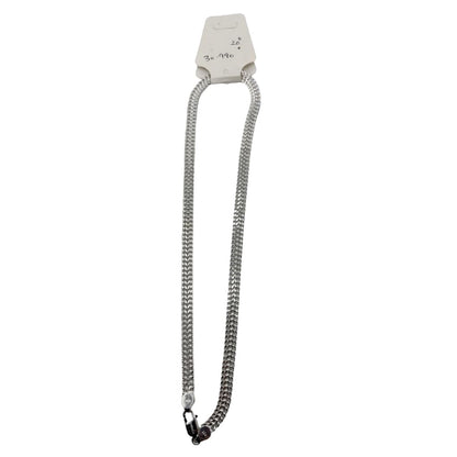 Foxtail Silver Chain in 925 Sterling | Flat Woven Chevron