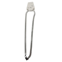 Load image into Gallery viewer, Foxtail Silver Chain in 925 Sterling | Flat Woven Chevron
