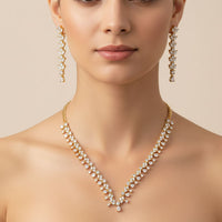 Load image into Gallery viewer, Gold-Plated 925 Sterling Silver Cascading Crystal Vine
