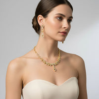 Load image into Gallery viewer, Gold-Plated 925 Sterling Silver Geometric Teardrop Necklace

