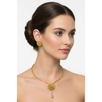 Load image into Gallery viewer, Gold-Plated 925 Sterling Silver Layered Flower Necklace &amp;
