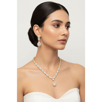 Load image into Gallery viewer, Gold-Plated 925 Sterling Silver Marquise Leaf Necklace &amp;
