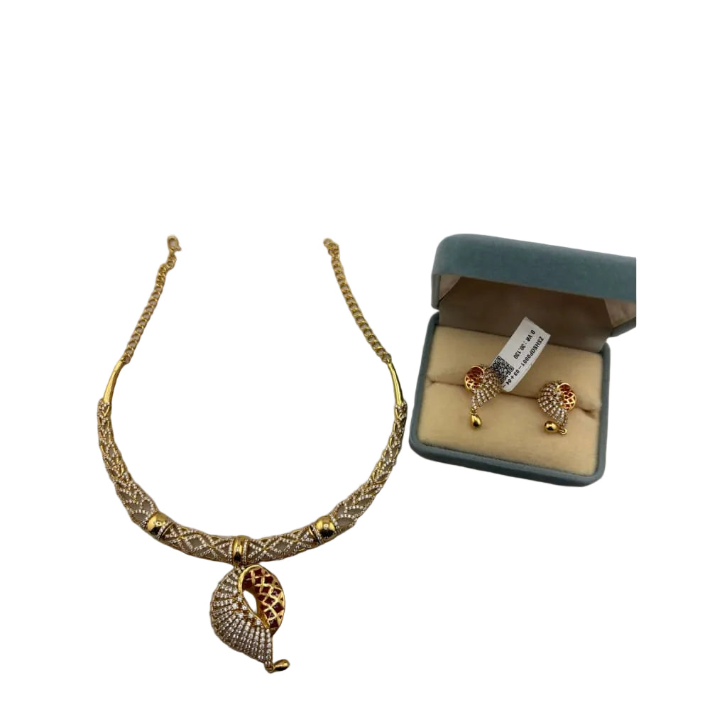 Gold-Plated 925 Sterling Silver Red Enamel Leaf Necklace &