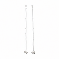 Load image into Gallery viewer, Heart Bead Double Chain Anklet – 925 Sterling Silver – Adjustable-23g
