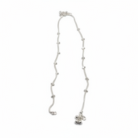 Load image into Gallery viewer, Heart Charm Silver Anklet – 99.9% Pure Silver – Weight:20g
