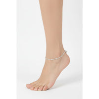 Load image into Gallery viewer, Heart Charm Silver Anklet – 99.9% Pure Silver – Weight:20g
