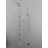 Load image into Gallery viewer, Heart Drop Charm Silver Anklet – 99.9% Pure Silver – Adjustable – 18.48 g
