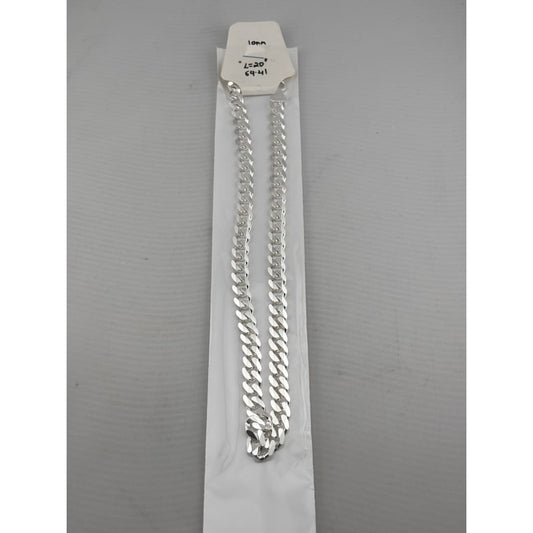 Heavy Curb Link Silver Chain in 925 Sterling | Thick