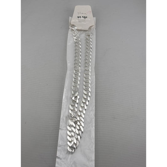 Heavy Curb Link Silver Chain in 925 Sterling | Thick