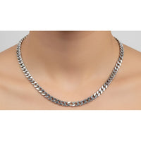 Load image into Gallery viewer, Heavy Curb Link Silver Chain in 925 Sterling Silver | Thick Chain Necklace
