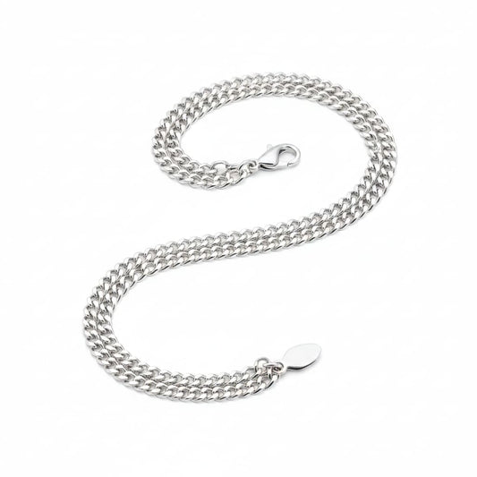 Heavy Curb Link Silver Chain in 925 Sterling | Thick