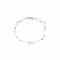 Load image into Gallery viewer, Infinity Charm Anklet – 925 Sterling Silver – Minimal Elegant Design-4.5g
