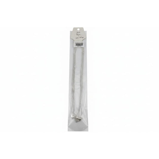 Japanese Curb Silver Chain in 925 Sterling | Sleek Flat