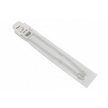 Japanese Curb Silver Chain in 925 Sterling | Sleek Flat
