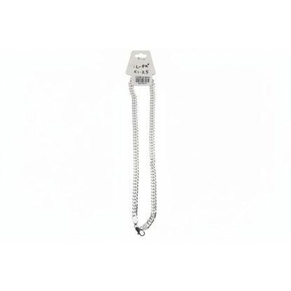 Japanese Curb Silver Chain in 925 Sterling | Sleek Flat