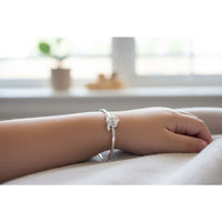 Load image into Gallery viewer, Kids Cartoon Face Silver Kada – 925 Sterling Silver Baby Kada Bracelet (Pair)
