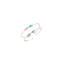 Load image into Gallery viewer, Kids Elephant Charm Silver Kada Pair – 925 Sterling Silver
