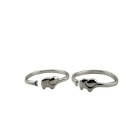 Load image into Gallery viewer, Kids Elephant Silver Kada – 925 Sterling Silver Baby Bracelet Open Kada Cute Animal Design
