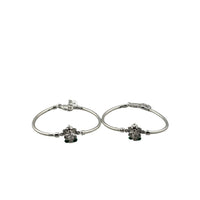 Load image into Gallery viewer, Kids Ganesh Silver Bangle – 925 Sterling Silver Bracelet silver idol
