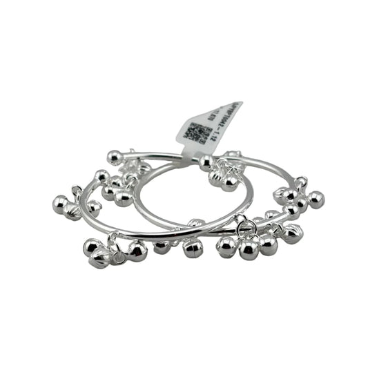 Kids Ghungroo Bangle– 925 Sterling Silver Baby Kada