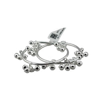 Load image into Gallery viewer, Kids Ghungroo Bangle – 925 Sterling Silver Baby Kada Bracelet with Hanging Charms (Pair) | 17g
