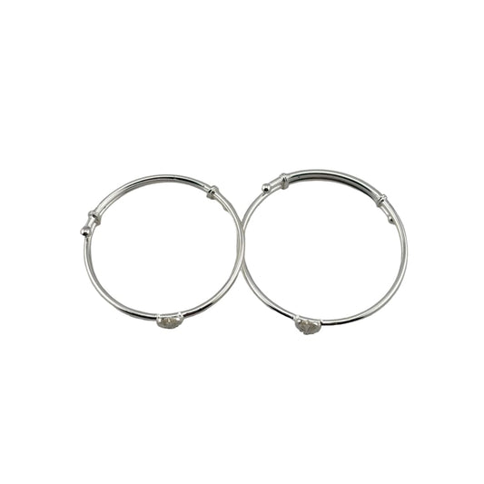 Kids Khanda Silver Bangle– 925 Sterling Sikh Symbol