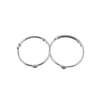 Load image into Gallery viewer, Kids Khanda Silver Bangle – 925 Sterling Silver Sikh Symbol Bracelet Adjustable Baby Kada
