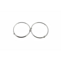 Load image into Gallery viewer, Kids Plain Silver Kada – 925 Sterling Silver Baby Kada Bracelet with Bead Ends (Pair)
