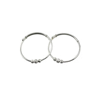 Load image into Gallery viewer, Kids Silver Beaded Kada – 925 Sterling Silver Bracelet

