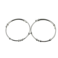 Load image into Gallery viewer, Kids Silver Faceted Bead Kada – 925 Sterling Silver Bracelet
