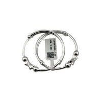 Load image into Gallery viewer, Kids Silver Kada with Diamond Spacers
