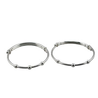 Load image into Gallery viewer, Kids Silver Multi Bead Bangle – 925 Sterling Silver Bracelet
