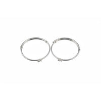 Load image into Gallery viewer, Kids Swastik Silver Kada – 925 Sterling Silver Baby Kada Bracelet (Pair)
