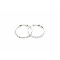Load image into Gallery viewer, Kids Textured Silver Kada – 925 Sterling Silver Baby Kada Bracelet with Engraved Design (Pair)
